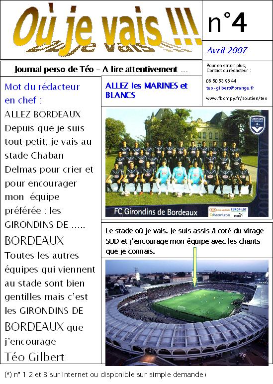 Le journal avril 2007 page 1