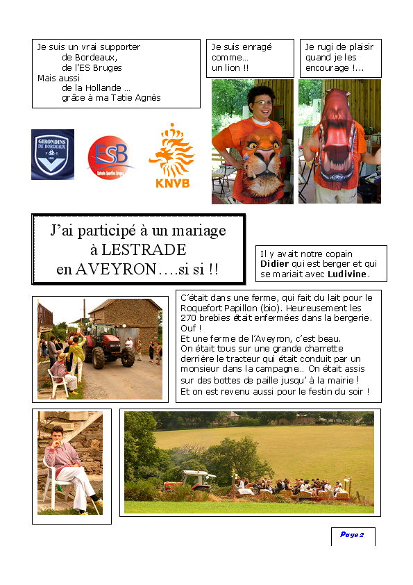 Le journal &Eacute;T&Eacute; 2008 page 2