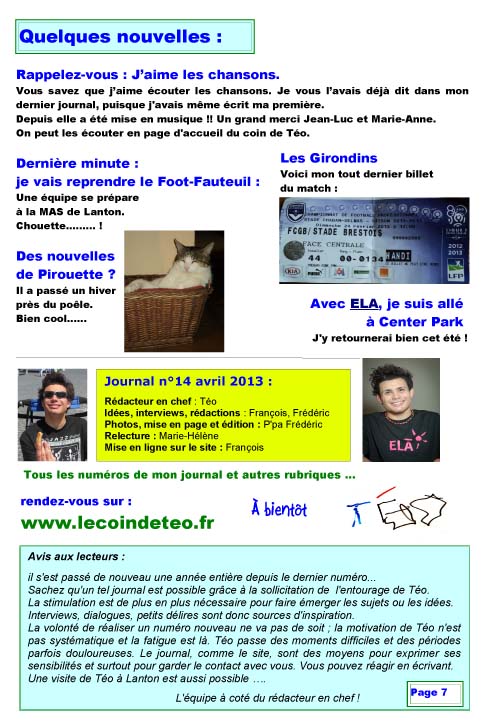 Le journal printemps 2013 page 7